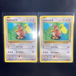 (2)Farfetch’d Rare 2016 Evolution S XY 68/108 MINT